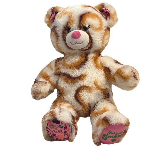 Build A Bear Workshop Girl Scouts Smores Cookie Teddy Bear Stuffed Animal Plush - Picture 2 of 15